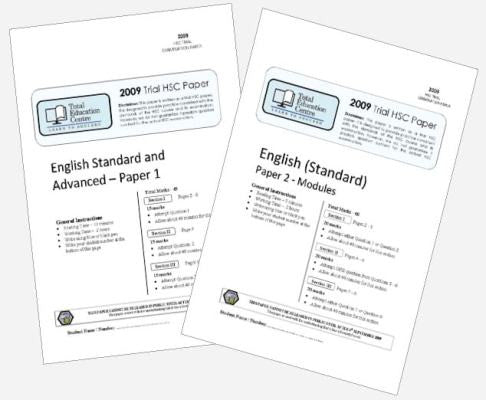 2009 Trial B HSC English Standard Papers 1 & 2