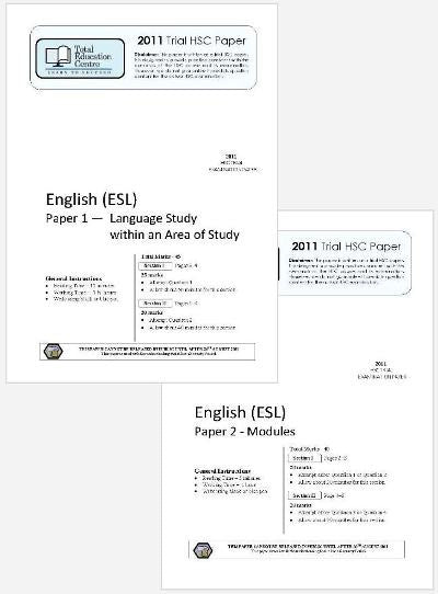 2011 Trial HSC English ESL P1&2