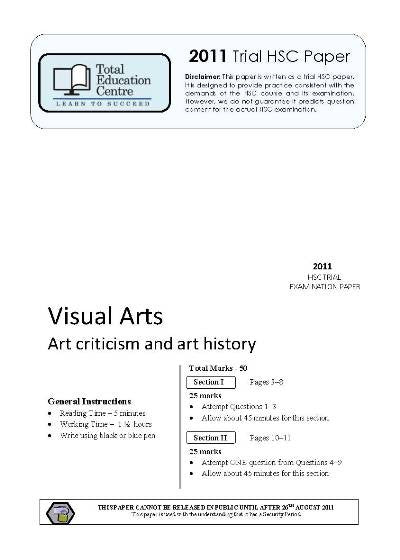 2011 Trial HSC Visual Arts