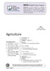 2012 Preliminary Agriculture (Yr 11)