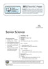 2012 Trial HSC Senior Science paper