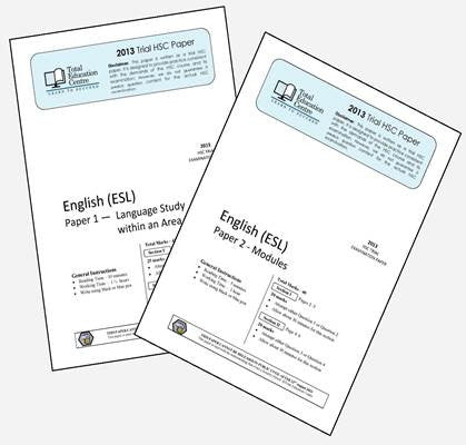2013 Trial HSC English ESL P1&2