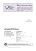 2014 Trial Prelim (Yr 11) Ancient History